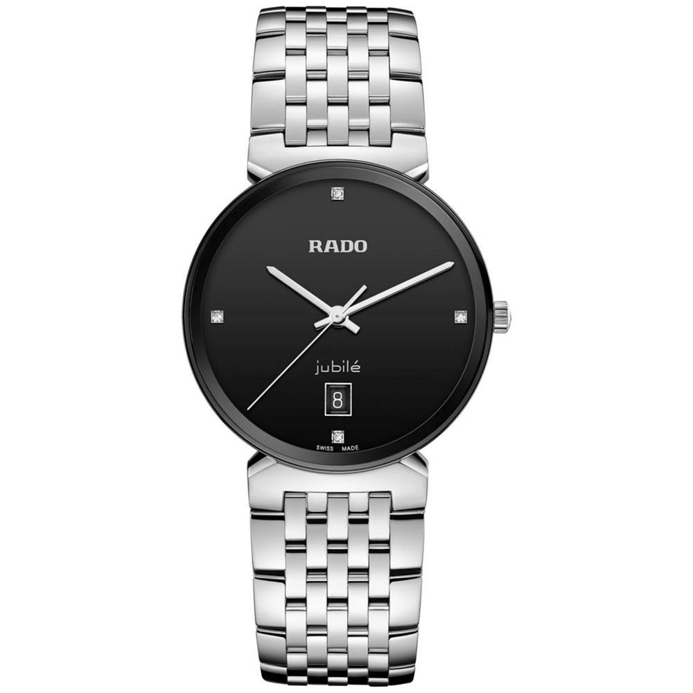 商品Rado|Women's Swiss Florence Classic Diamond Accent Stainless Steel Bracelet Watch 38mm,价格¥7265,第1张图片