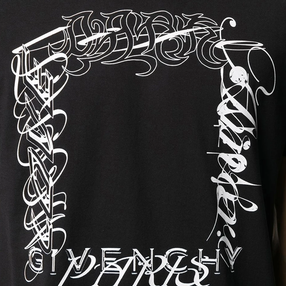 GIVENCHY 男士黑色棉质 T 恤 BM70WP3002-001 商品