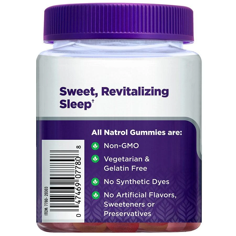 商品Natrol|Sleep+ Immune Health, Melatonin and Elderberry, Gummies Berry,价格¥149,第2张图片详细描述