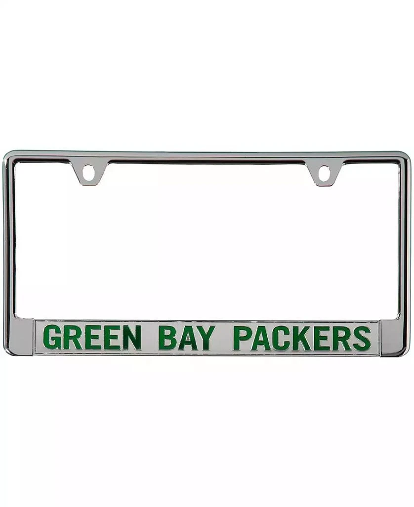 商品Stockdale|Multi Green Bay Packers Metal Frame Acrylic Bottom Inlaid Mirror License Plate Frame,价格¥179,第1张图片