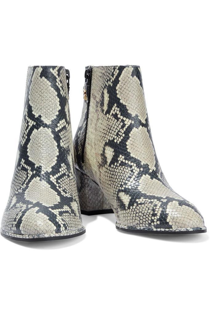 商品Stuart Weitzman|Kiandra snake-effect leather ankle boots,价格¥1007,第4张图片详细描述