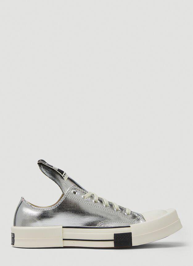 商品Rick Owens|男款 Rick Owens联名Converse Turbodrk Low 休闲鞋 银色,价格¥809,第1张图片