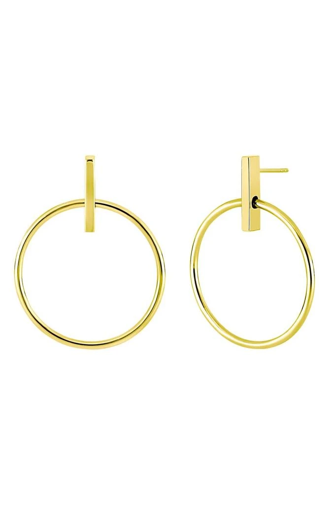 商品Bony Levy|14K Yellow Gold Frontal Door Knocker Earrings,价格¥1083,第1张图片