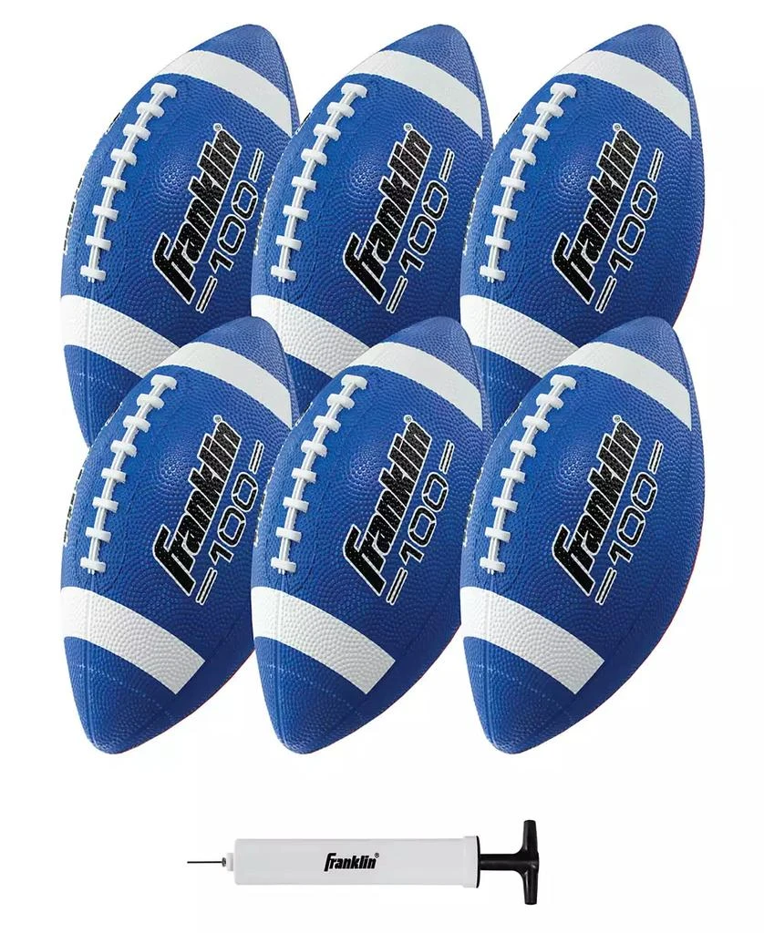 商品Franklin|Junior Rubber Football Set - 6 Pack - Inflation Pump Included,价格¥444,第2张图片详细描述