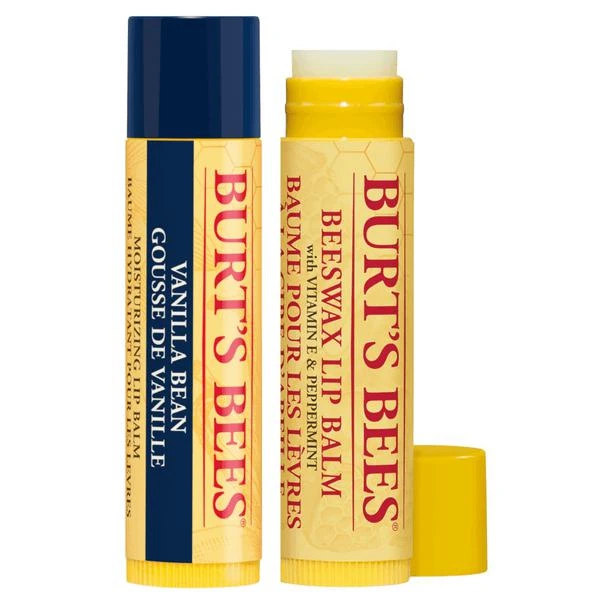 商品Burt's Bees|Burt's Bees Beeswax & Vanilla Bean Lip Duo Pack,价格¥67,第4张图片详细描述