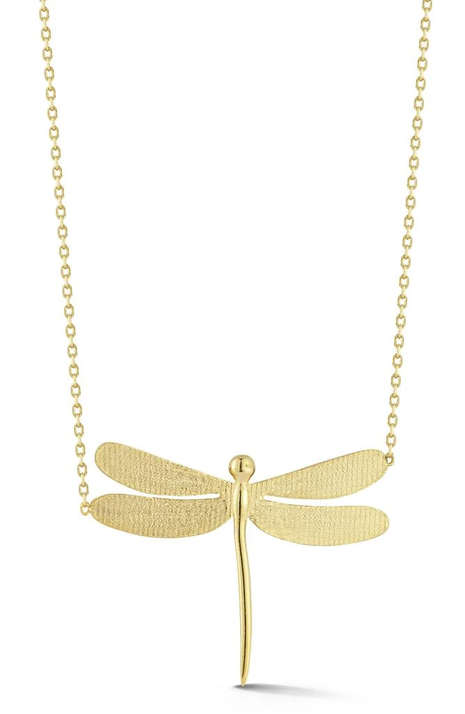 商品Ember Fine Jewelry|14K Gold Dragonfly Pendant Necklace,价格¥3484,第1张图片