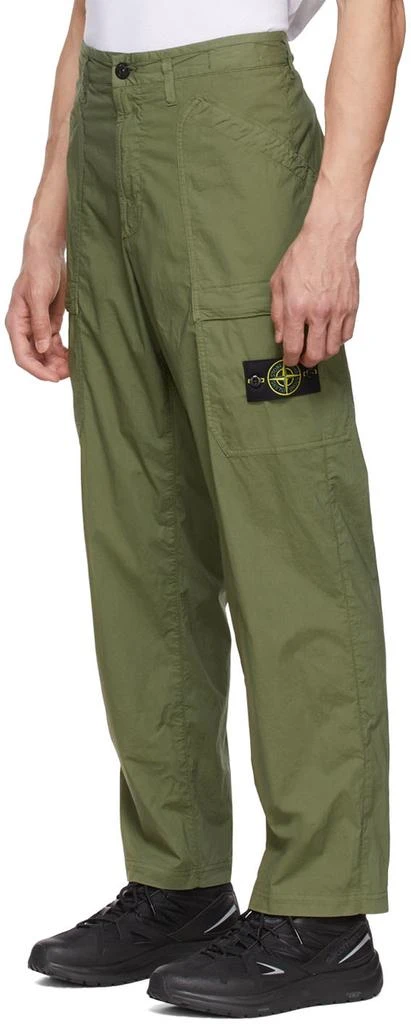 商品Stone Island|Khaki Cotton Cargo Pants,价格¥1701,第4张图片详细描述