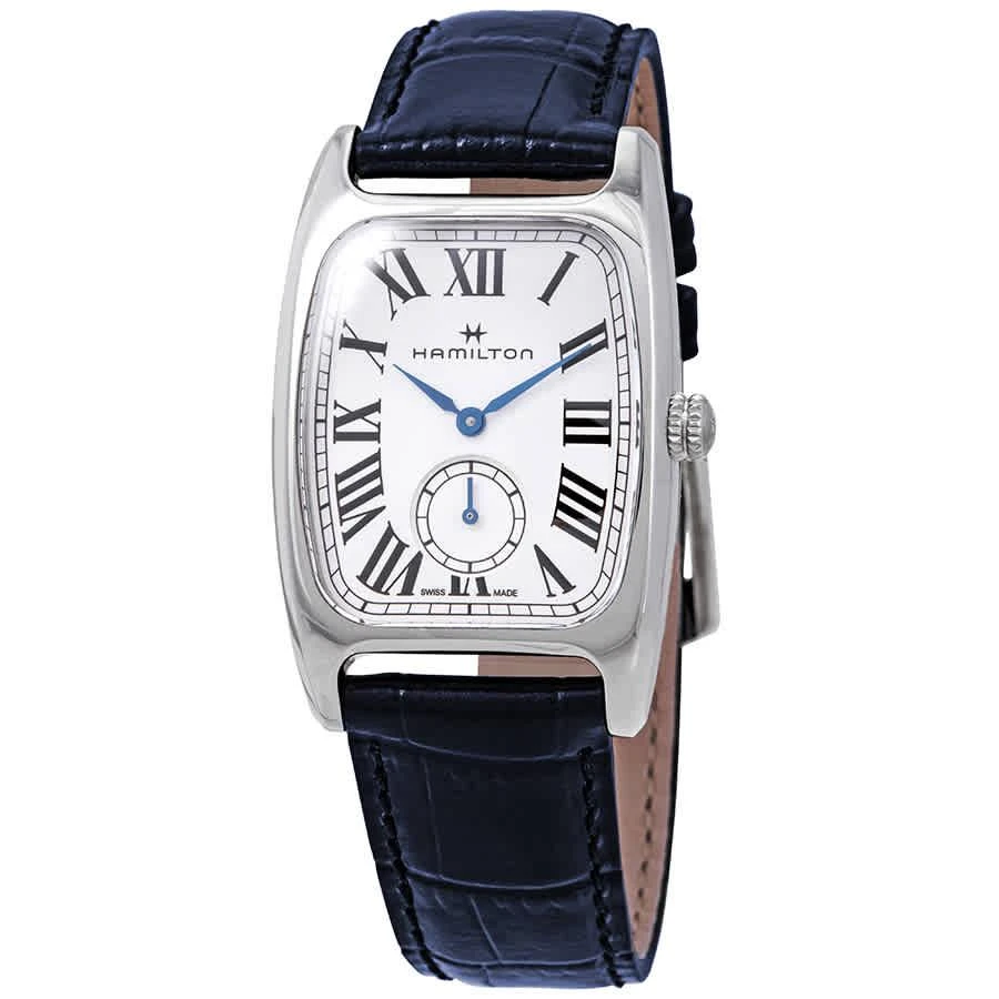 商品Hamilton|Boulton L Silver Dial Blue leather Ladies Watch H13421611,价格¥3605,第1张图片