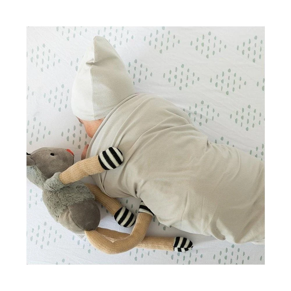 商品Ely's & Co.|Jersey Cotton Swaddle Blankets with Baby Hat,价格¥225,第4张图片详细描述