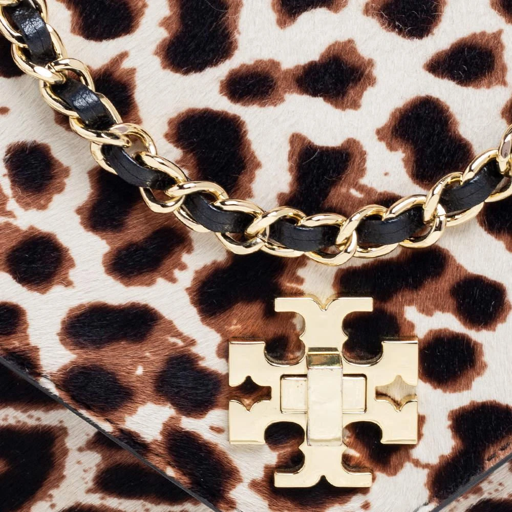 商品[二手商品] Tory Burch|Tory Burch Brown/Black Pony Hair/Leather Kira Envelope Flap Chain Bag,价格¥929,第5张图片详细描述