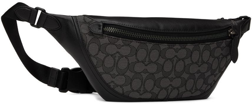 商品Coach|Black & Gray League Belt Bag,价格¥1517,第4张图片详细描述