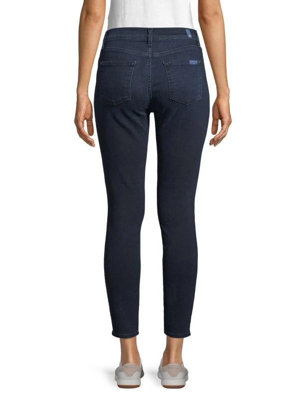 商品7 For All Mankind|Gwenevere High-Waist Ankle Skinny Jeans,价格¥391,第2张图片详细描述