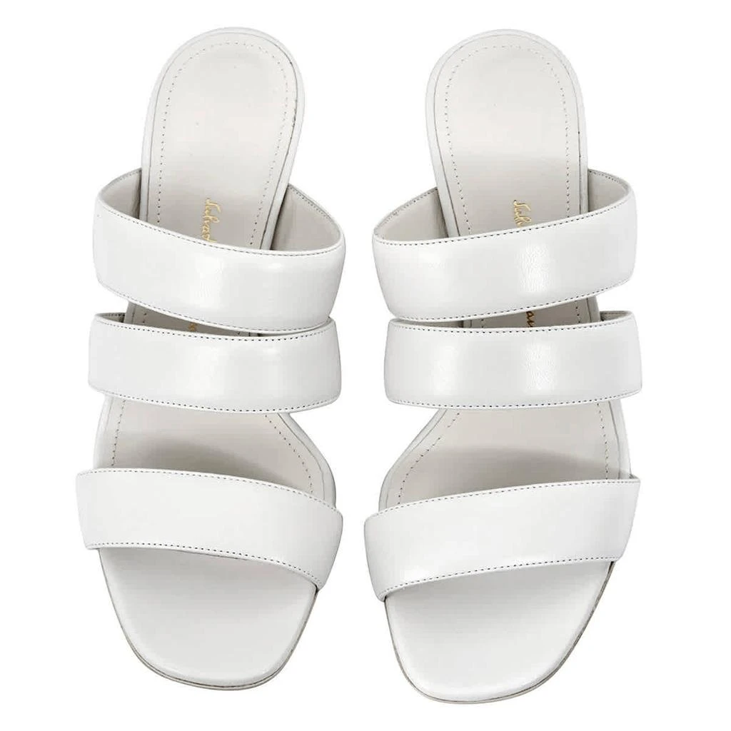 商品Salvatore Ferragamo|Salvatore Ferragamo Ladies Steffie White Leather Sandals,价格¥1393,第3张图片详细描述