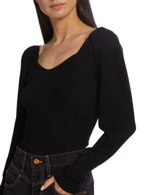 Ribbed Sweetheart Sweater商品第4张图片规格展示