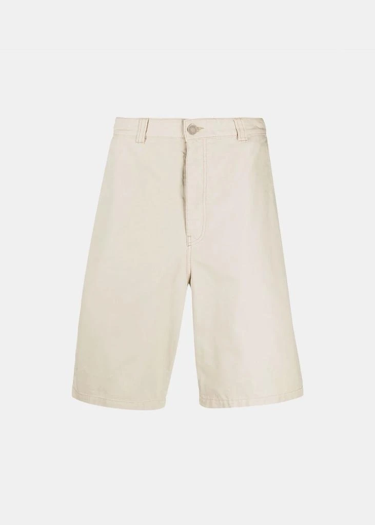 商品AMI|AMI Alexandre Mattiussi Beige Worker Fit Shorts,价格¥708,第1张图片