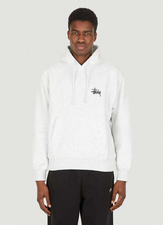 商品STUSSY|Basic Logo Hooded Sweatshirt in Grey,价格¥968,第1张图片