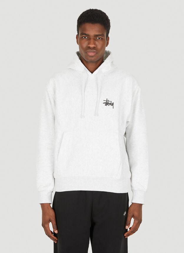 商品STUSSY|Basic Logo Hooded Sweatshirt in Grey,价格¥815,第1张图片