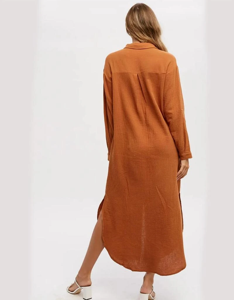商品BluIvy|Bluivy - Button Up Maxi Shirt Dress,价格¥390,第3张图片详细描述