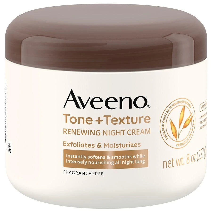 商品Aveeno|Tone + Texture Renewing Body Night Cream, Sensitive Skin,价格¥117,第1张图片