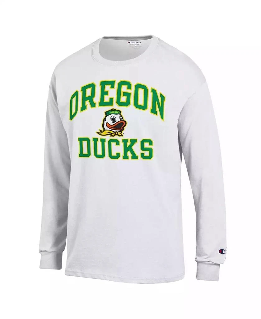 商品CHAMPION|Men's White Oregon Ducks High Motor Long Sleeve T-shirt,价格¥207,第2张图片详细描述