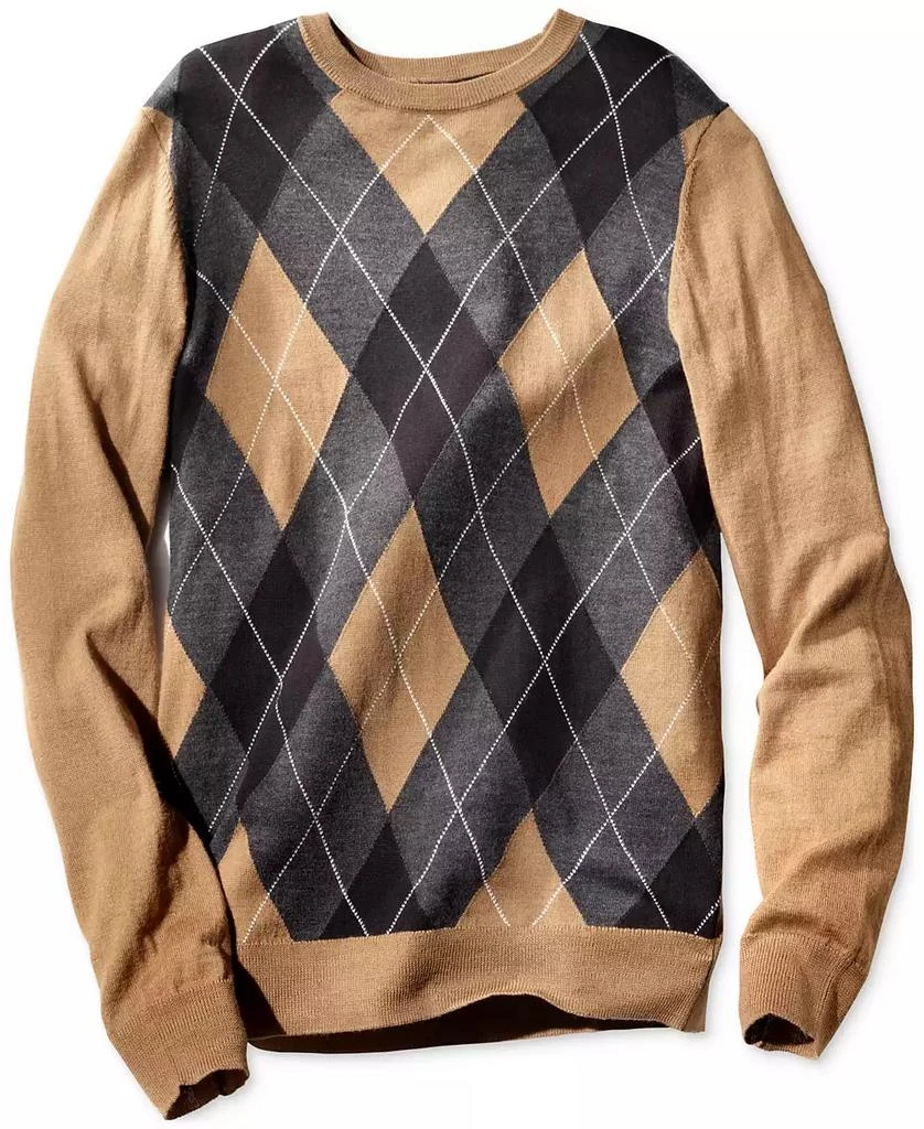 商品Club Room|Men's Merino Harvard Argyle Sweater, Created for Macy's,价格¥140,第2张图片详细描述