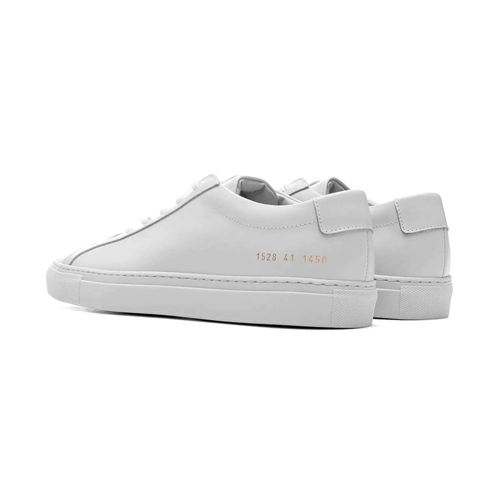 COMMON PROJECTS 男士白色皮革休闲运动鞋 1528-1013商品第3张图片规格展示