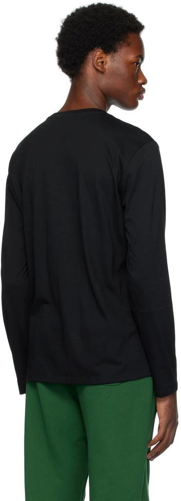 商品Lacoste|Black Crewneck Long Sleeve T-Shirt,价��格¥368,第3张图片详细描述
