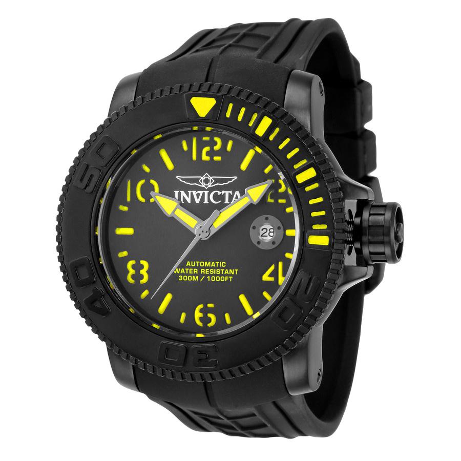 Invicta Sea Hunter Automatic Black Dial Mens Watch 34778商品第1张图片规格展示