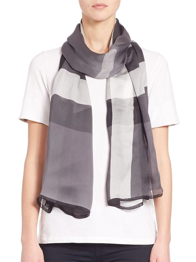 商品Burberry|Mega Check Ultra-Washed Satin Scarf,价格¥2362,第1张图片