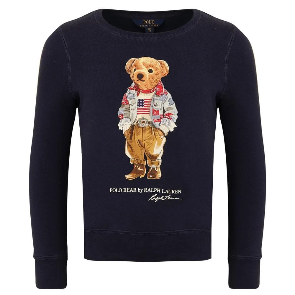 商品Ralph Lauren|Navy Polo Bear Sweatshirt,价格¥326,第1张图片