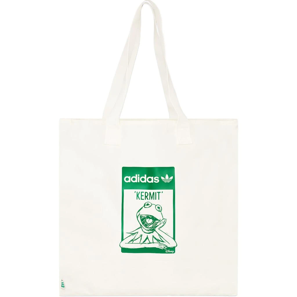 商品Adidas|adidas x Disney Kermit Shopper Bag - Core White/Green,价格¥189,第1张图片