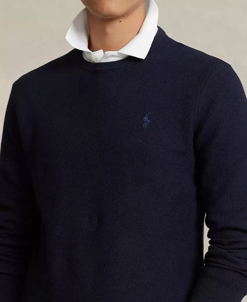 商品Ralph Lauren|Men's Textured Cotton Crewneck Sweater,价格¥627,第3张图片详细描述