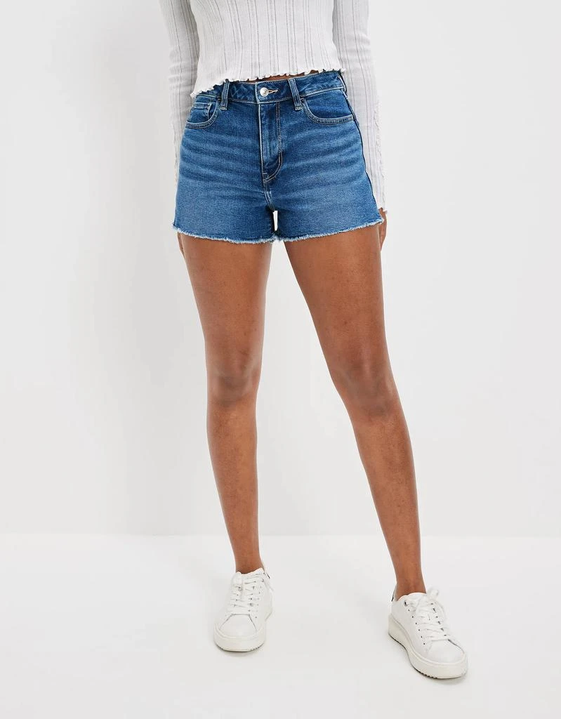 商品AE|AE Stretch Denim Mom Shorts,价格¥304,第1张图片