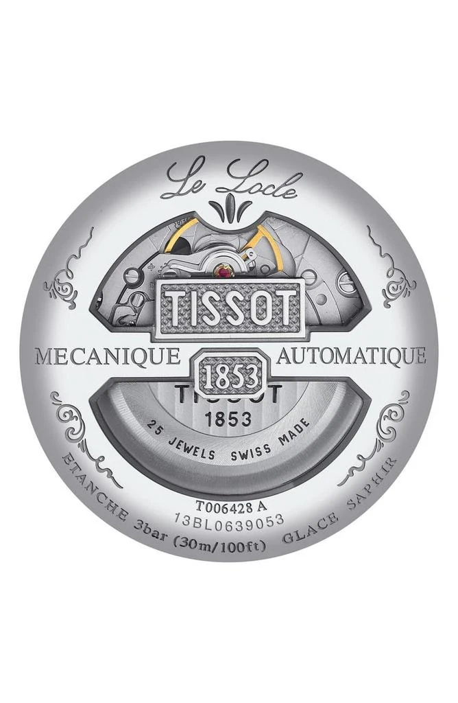 商品Tissot|Le Locle Automatic Bracelet Watch, 39mm,价格¥4264,第2张图片详细描述