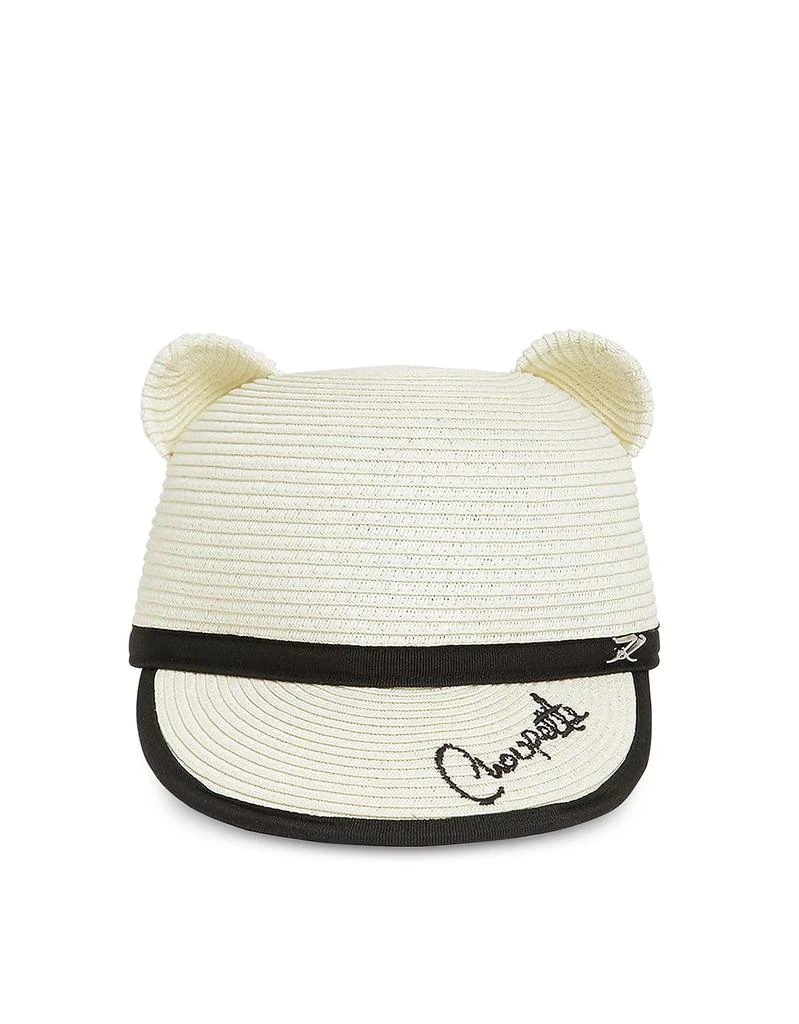 商品Karl Lagerfeld Paris|Choupette耳朵装饰草编帽,价格¥375,第1张图片