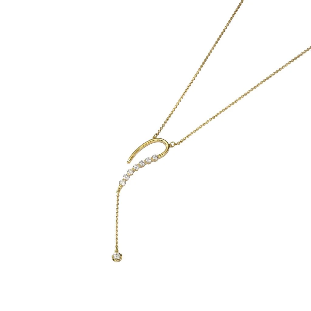 商品AME|Âme Q 18K Yellow Gold, Lab-Grown Diamond 0.53ct. tw. Question Pendant Necklace,价格¥16597,第3张图片详细描述