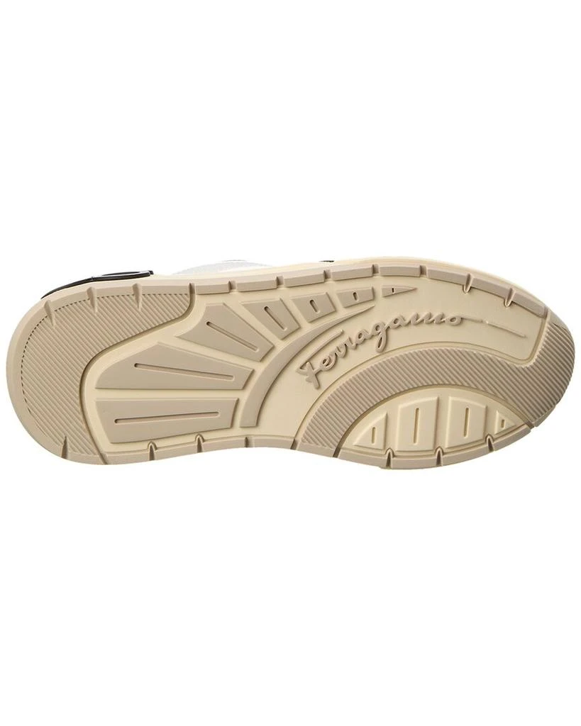商品Salvatore Ferragamo|Ferragamo Cosimina Leather & Suede Sneaker,价格¥4941,第4张图片详细描述