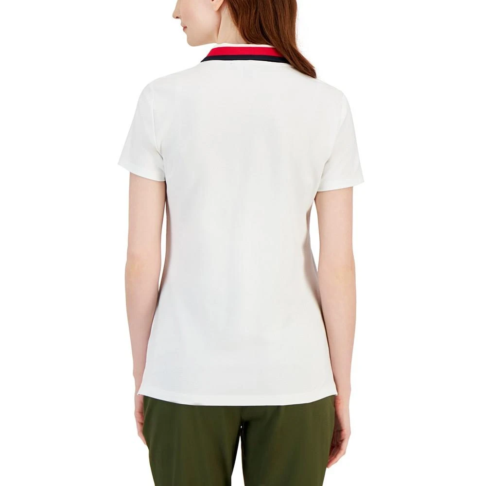 商品Tommy Hilfiger|Women's Striped-Collar Heart-Logo Polo,价格¥230,第2张图片详细描述