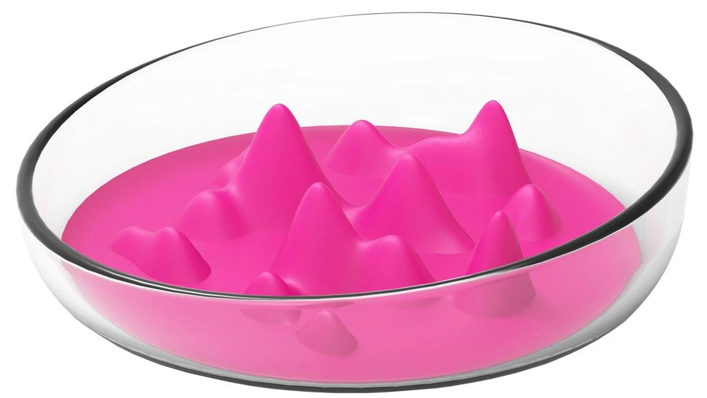 Pet Life  'Cirlicue' Mountain Shaped Modern Slow Feeding Pet Bowl 商品