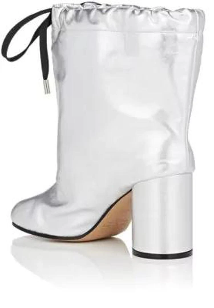 商品MAISON MARGIELA|Drawstring Leather Ankle Boots,价格¥3712,第3张图片详细描述