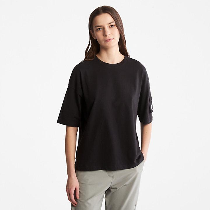 商品Timberland|Progressive Utility Pocket T-Shirt for Women in Black,价格¥185,第1张图片