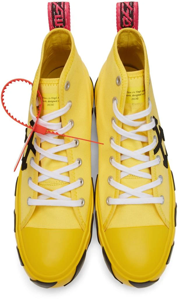 商品Off-White|Yellow & Black Arrows Mid-Top Sneakers,价格¥2853,第5张图片详细描述