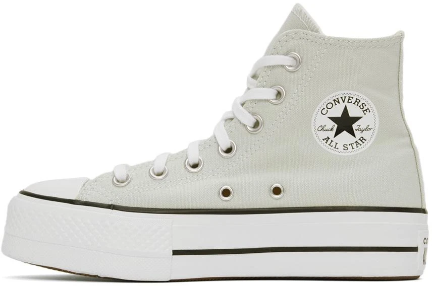 商品Converse|Green Chuck Taylor All Star Platform Hi Sneakers,价格¥567,第3张图片详细描述