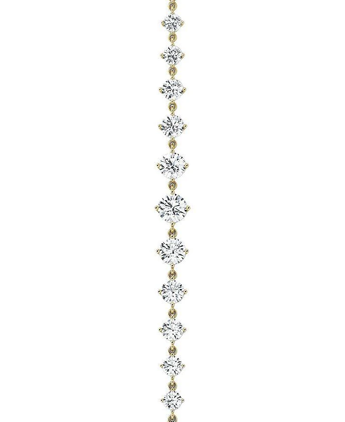 商品VRAI|Infinity Linked Lab-Grown Diamond Tennis Bracelet in in 14K Yellow Gold, 6.60ctw Round Brilliant Lab Grown Diamonds, 6.5",价格¥48336,第2张图片详细描述