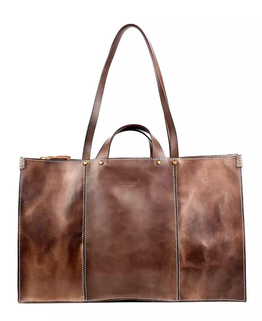 商品OLD TREND|Women's Genuine Leather Sandstorm Tote Bag,价格¥2608,第3张图片详细描述