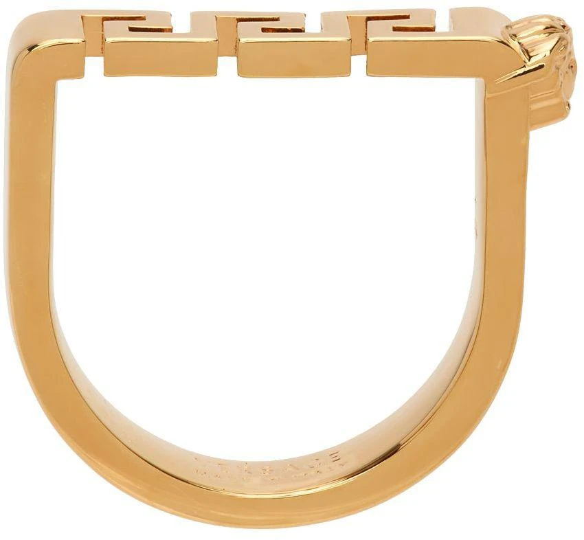 商品Versace|Gold Greca Bar Ring,价格¥687,第2张图片详细描述