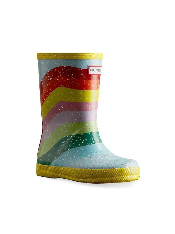 商品Hunter|Little Kid's & Kid’s Original Kids First Classic Glitter Rainbow Sky Rain Boots,价格¥255,第2张图片详细描述