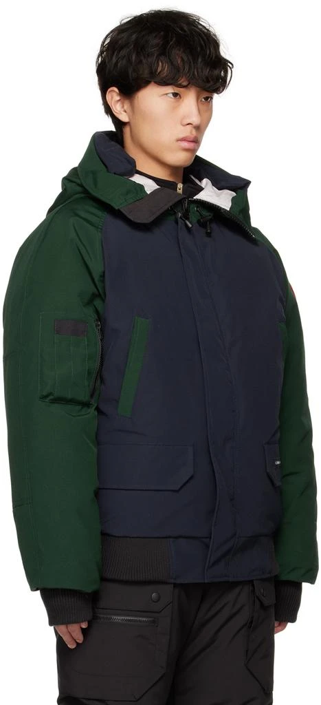 商品Canada Goose|海军蓝 & 绿色 Chilliwack 羽绒夹克,价格¥12498,第2张图片详细描述