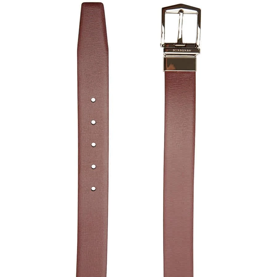 商品Burberry|Burberry Mens Belts London Leather in Burgundy/Black,价格¥1460,第2张图片详细描述