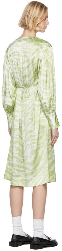 商品Ganni|Green Silk Stretch Satin Maxi Dress,价格¥1902,第3张图片详细描述